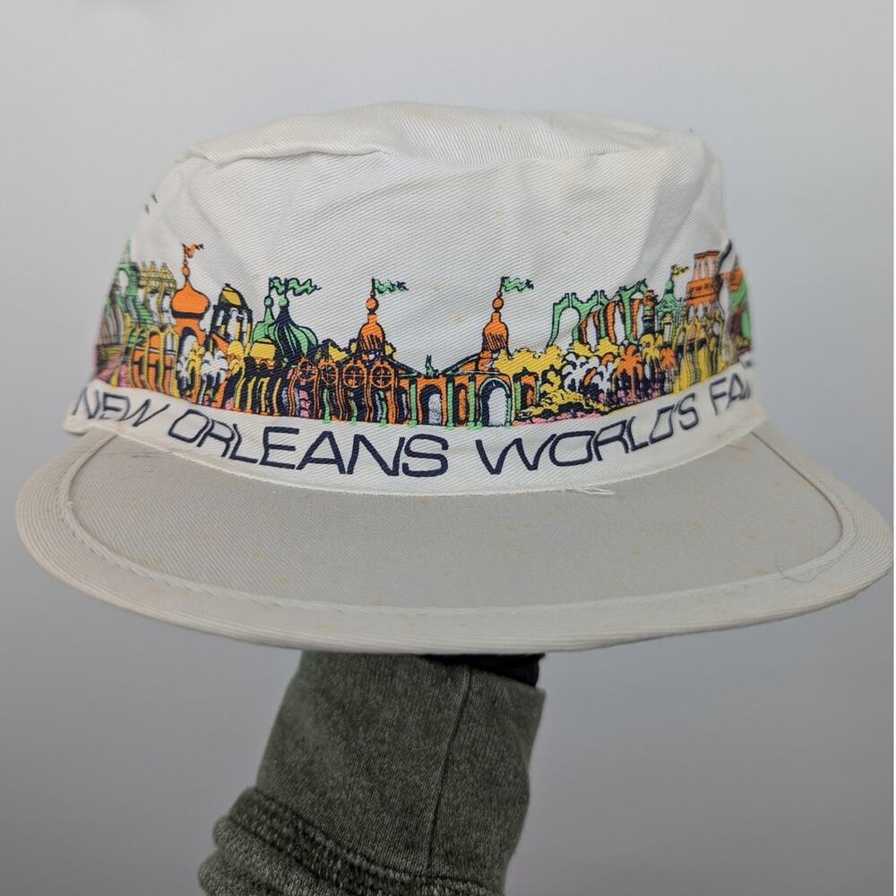 Vintage 1984 New Orleans World’s Fair Hat Cotton Expo Souvenir Cap